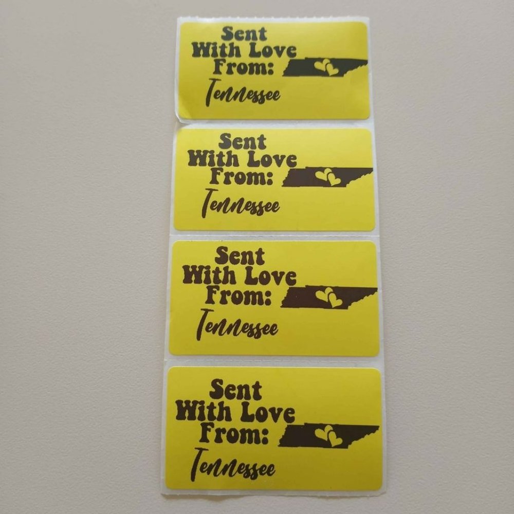 💙100 Tennessee- Shipping Labels Thermal Packaging Stickers 2.25"x1.25"💙